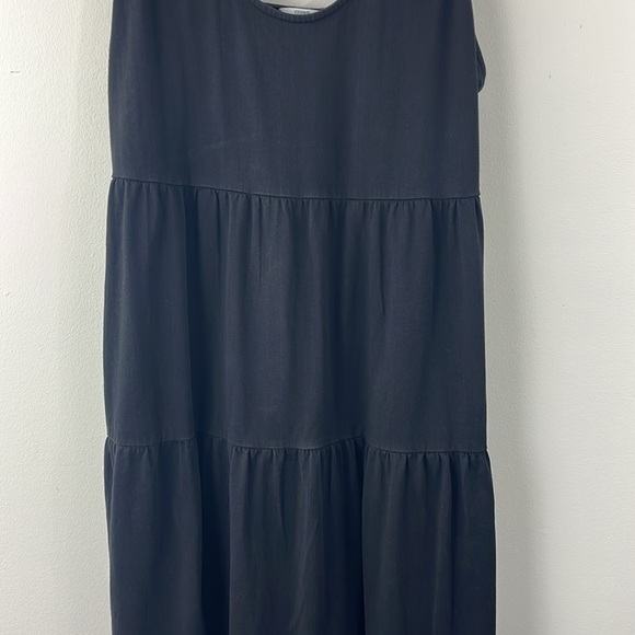 Crown & Ivy Black Sleeveless Tiered Boho Scoop Neck Maxi Dress Womens Size 1X - Picture 5 of 13